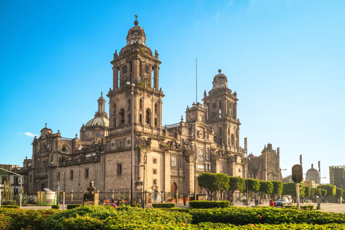 Catedral Metropolitana en el Centro Histórico de la CDMX